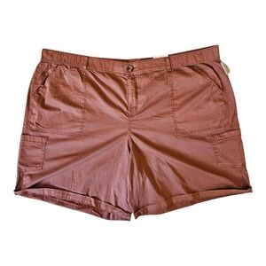 Sonoma Women's Utility Bermuda Shorts Size 30W Cinnamon Swirl